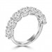 2.10 ct Ladies Round Cut Diamond Wedding Band Ring in 14 kt White Gold